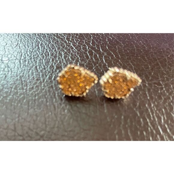 Kendra Scott Tessa Stud Earrings in Rose Gold Tone Drusy - Picture 3 of 6